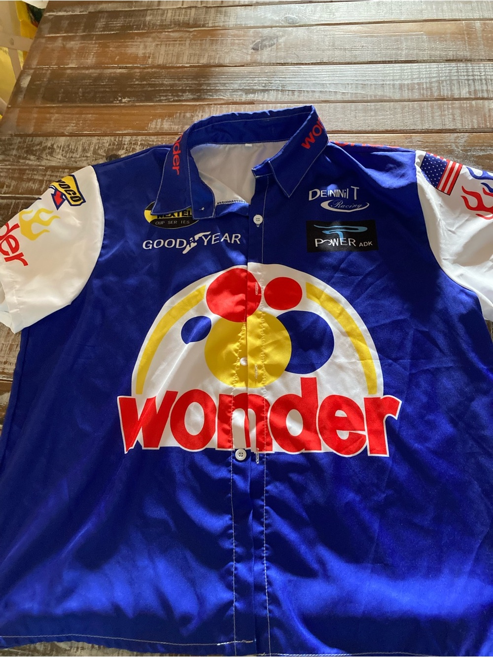 Wonder Racing Polo Shirt – Blue/Red/Yellow